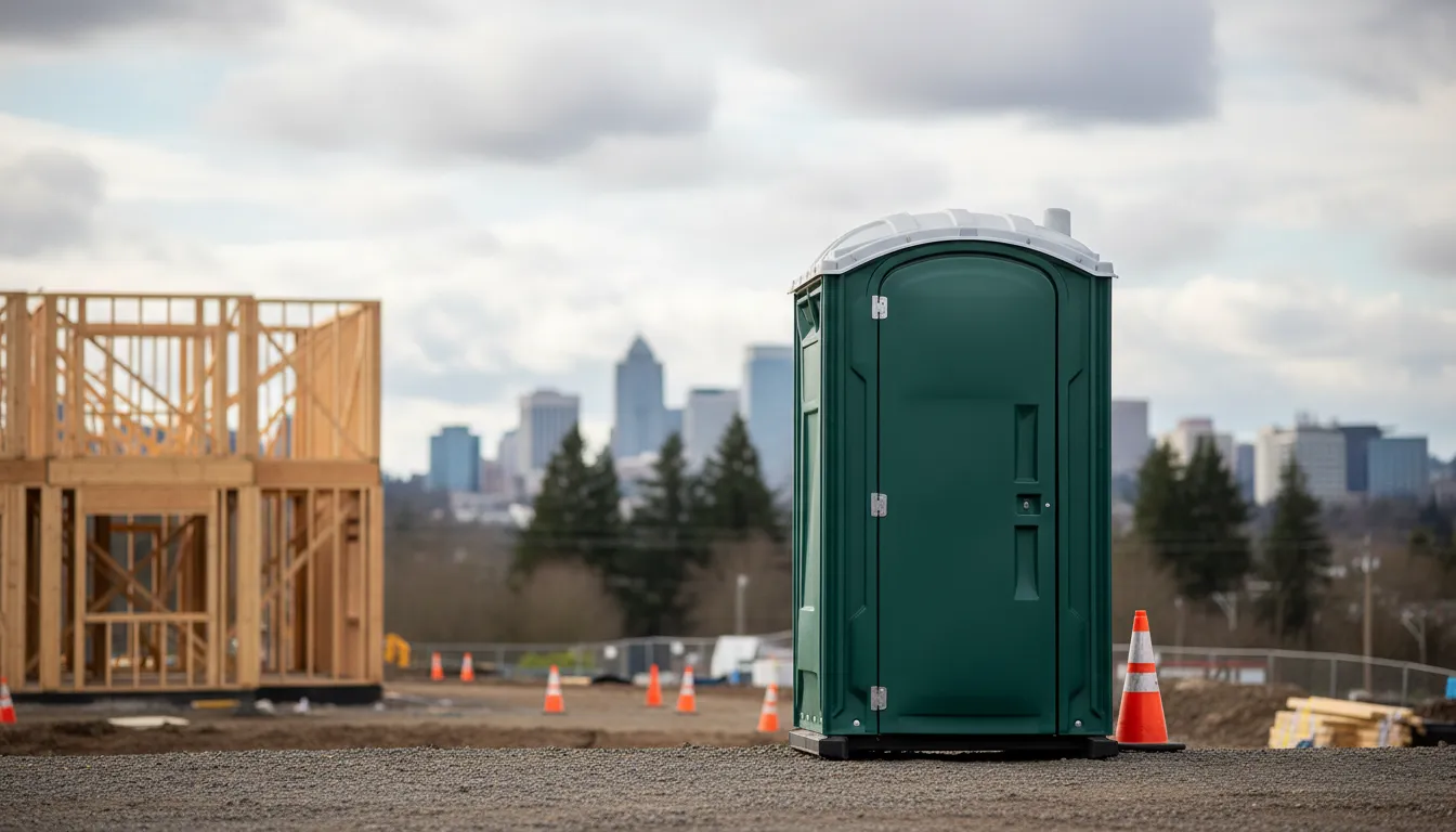 construction site portable toilet rentals portland or wide