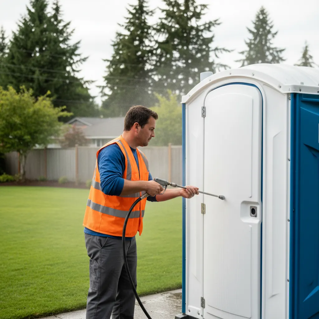 portable toilet cleaning and maintenance portland or square