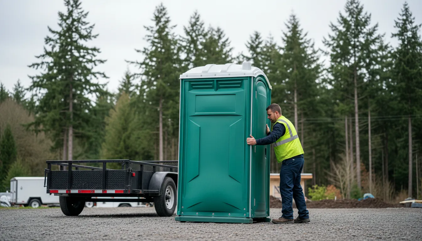 portland or portable toilet delivery and setup wide
