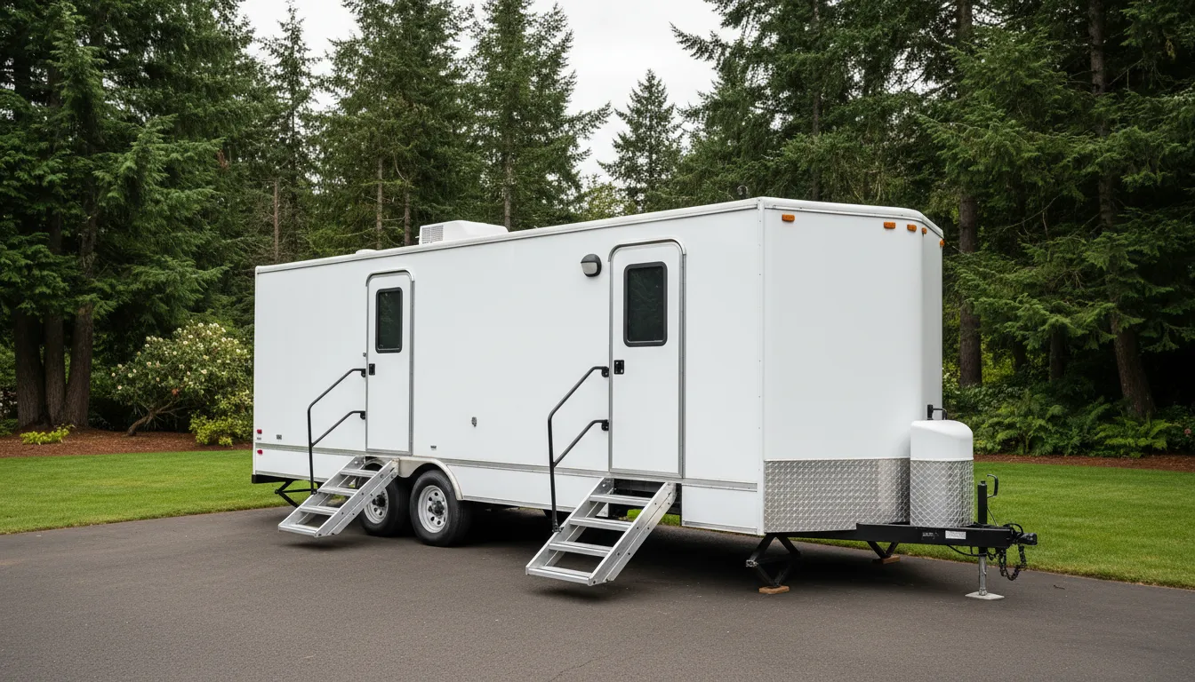 standard restroom trailer rentals portland or wide